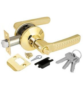 Ручка защелка DK626 PB-ET (6026 PB-E) (кл./фик.) золото