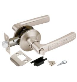 Ручка защелка DK626 SN-BK (6026 SN-B) (фик.) мат. никель