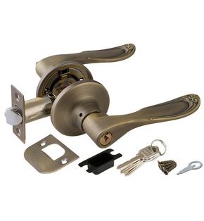 Ручка защелка DK630 MAB-ET (6030 MAB-E) (кл./фик.) мат.бронза