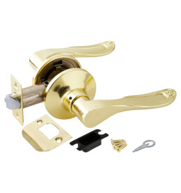 Ручка защелка DK630 PB-PS (6030 PB-P) (без фик.) золото