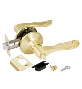 Ручка защелка DK630 SB-BK (6030 SB-B) (фик.) мат. золото