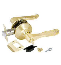 Ручка защелка DK630 SB-BK (6030 SB-B) (фик.) мат. золото