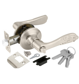 Ручка защелка DK633 SN-ET (6033 SN-E) (кл./фик.) мат. никель