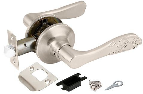 Ручка защелка DK633 SN-PS (6033 SN-P) (без фик.) мат. никель