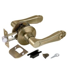 Ручка защелка DK637 AB-PS (6037 AB-P) (без фик.) бронза