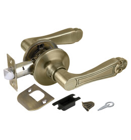 Ручка защелка DK637 AB-PS (6037 AB-P) (без фик.) бронза