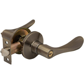 Ручка-зaщелка «ЗВ3-01» AB Бронза (с кл)