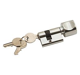 Ключ с фиксатором для стеклянной двери «СТ Bravo BF» Хром
