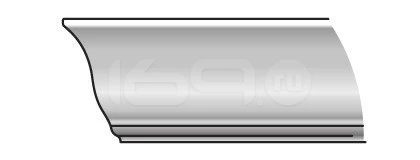 Карниз ЭМА Grey Matt МДФ Тип-5 80