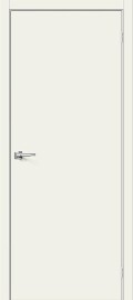 Дверь межкомнатная Браво-0 Эмаль, Whitey, глухая, каркасно-щитовая