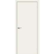 Дверь межкомнатная Браво-0 Эмаль, Whitey, глухая, каркасно-щитовая