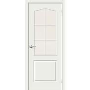 Ламинированная межкомнатная дверь "32C" Л-04 (Белый), стекло Magic Fog