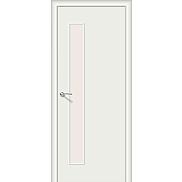 Ламинированная межкомнатная дверь «Гост-3» (Без усиления) Л-23 (Белый) остекление Magic Fog