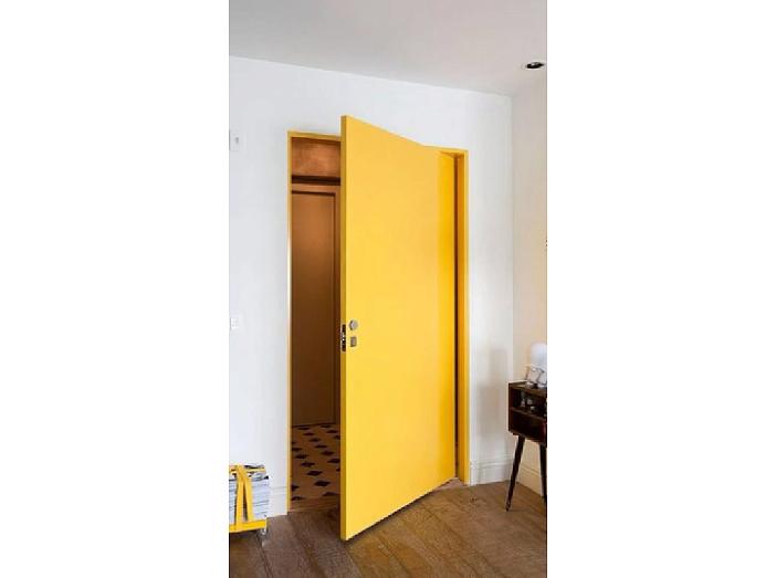 Дверь межкомнатная "ZERRO" RAL 1018 Желтая эмаль глухая 200*90.