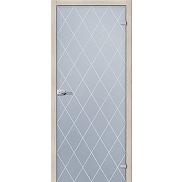 Дверь межкомнатная Кристалл Стеклянные Белое сатинато, остекленная, сатинат белый, царговая