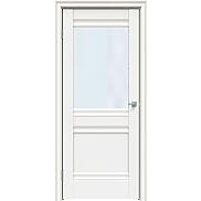 Дверь межкомнатная "L12" Белый сатин, стекло Сатинат белый