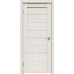 Дверь межкомнатная L2 ПВХ Дуб французский, остекленная, сатинат белый, кромка нет, царговая
