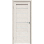 Дверь межкомнатная L2 ПВХ, Дуб Французский, остекленная, сатинат белый, царговая