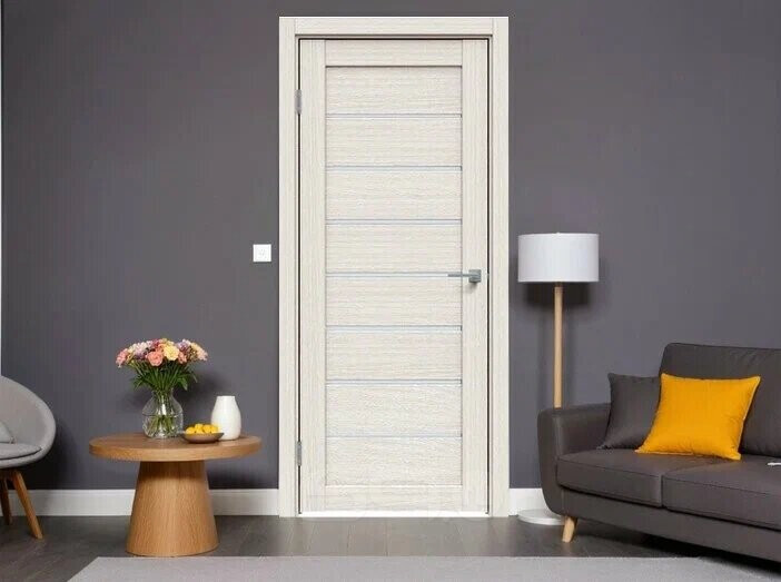 ДП L2 Дуб Французский, Сатинато белое 190*80