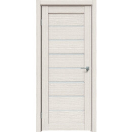 Дверь межкомнатная L2 ПВХ Дуб французский, остекленная, сатинат белый, царговая