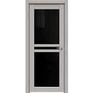Дверь межкомнатная "Concept-506" Шелл грей стекло Лакобель чёрный