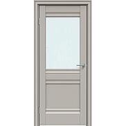 Дверь межкомнатная "Concept-593" Шелл грей, стекло Сатинат белый