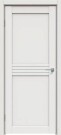 Дверь межкомнатная Concept-601 ПВХ, Белоснежно матовый, остекленная, сатинат белый, царговая