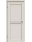 Дверь межкомнатная Concept-601 ПВХ, Лайт грей, остекленная, сатинат белый, царговая