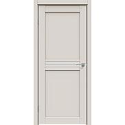 Дверь межкомнатная Concept-601 ПВХ, Лайт грей, остекленная, сатинат белый, царговая