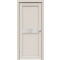 Дверь межкомнатная Concept-601 ПВХ, Лайт грей, остекленная, зеркало, царговая