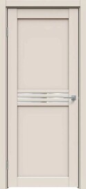 Дверь межкомнатная Concept-601 ПВХ, Магнолия, остекленная, зеркало, царговая