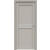 Дверь межкомнатная Concept-601 ПВХ, Шелл грей, остекленная, сатинат белый, царговая