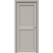 Дверь межкомнатная Concept-601 ПВХ, Шелл грей, остекленная, сатинат белый, царговая