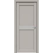 Дверь межкомнатная Concept-601 ПВХ, Шелл грей, остекленная, сатинат белый, царговая