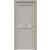 Дверь межкомнатная Concept-601 ПВХ, Шелл грей, остекленная, зеркало, царговая