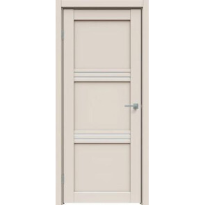 Дверь межкомнатная Concept-602 ПВХ Магнолия, остекленная, сатинат белый, царговая