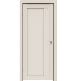 Дверь межкомнатная Concept-604 ПВХ, Магнолия, остекленная, сатинат белый, царговая