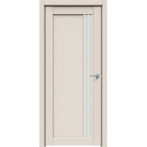 Дверь межкомнатная Concept-604 ПВХ Магнолия, остекленная, сатинат белый, царговая