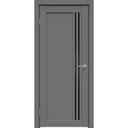 Дверь межкомнатная "Concept-604" Медиум грей, стекло Лакобель чёрное
