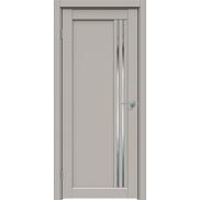 Дверь межкомнатная Concept-604 ПВХ, Шелл грей, остекленная, зеркало, царговая