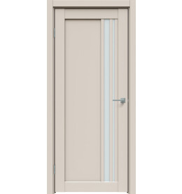 Дверь межкомнатная Concept-608 ПВХ, Магнолия, остекленная, сатинат белый, царговая