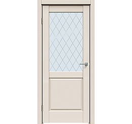 Дверь межкомнатная "Concept-629" Магнолия, стекло Ромб