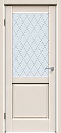Дверь межкомнатная "Concept-629" Магнолия, стекло Ромб