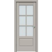 Дверь межкомнатная "Concept-640" Шелл грей стекло Сатинато белое