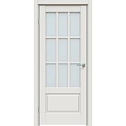 Дверь межкомнатная "Concept-641" Белоснежно матовый, стекло Сатинато белое