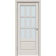Дверь межкомнатная "Concept-641" Лайт грей, стекло Сатинато белое