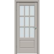 Дверь межкомнатная "Concept-641" Шелл грей, стекло Сатинато белое