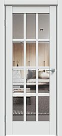 Дверь межкомнатная "Concept-642" Дарк Вайт, стекло Прозрачное