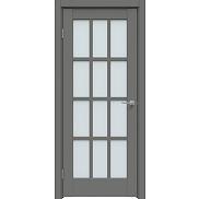 Дверь межкомнатная "Concept-642" Медиум грей, стекло Сатинато белое