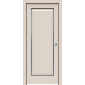 Дверь межкомнатная Concept-651 ПВХ Магнолия, остекленная, сатинат белый, царговая